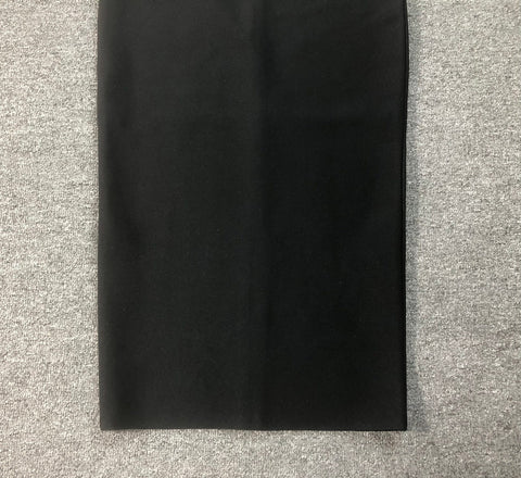 Black Rhinestone Embellished Spaghetti Strap Midi Gown | Slim-Fit Elegant Party Dress