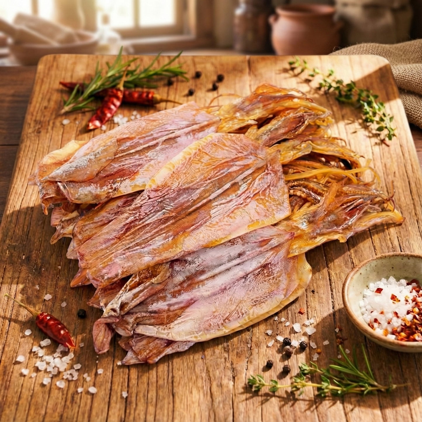 Premium Dried Squid – Concentrated Flavor, Firm Texture