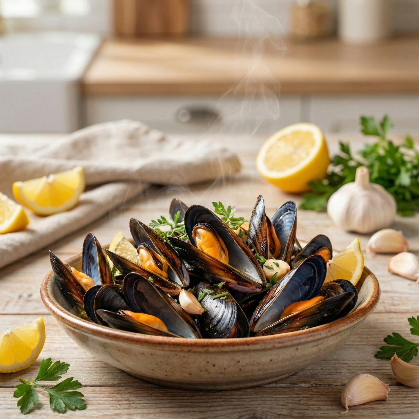 Frozen Blue Mussels in Half Shell – Rope-Cultured, Clean Profile